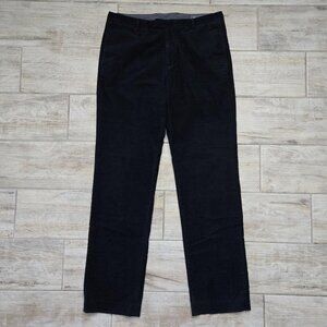 Bonobos Black Corduroy Pants Men's Straight Leg Preppy Stretch Casual 35W 36L